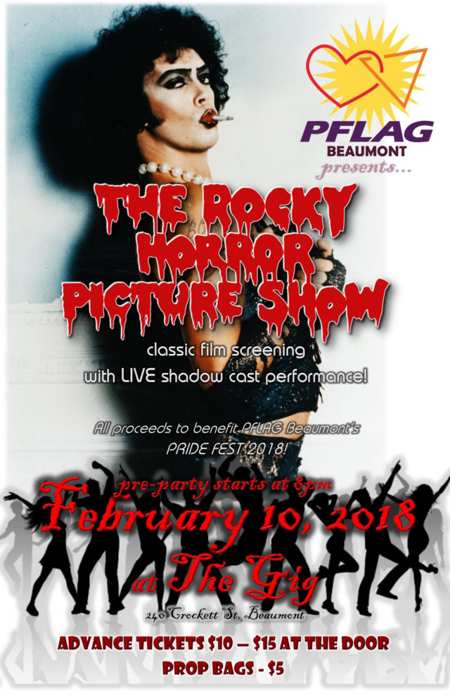 Beaumont PFLAG to present Rocky Horror fundraiser Feb. 10 The